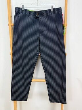HOUSTON WHITE for Target Navy and white striped crop pants size L